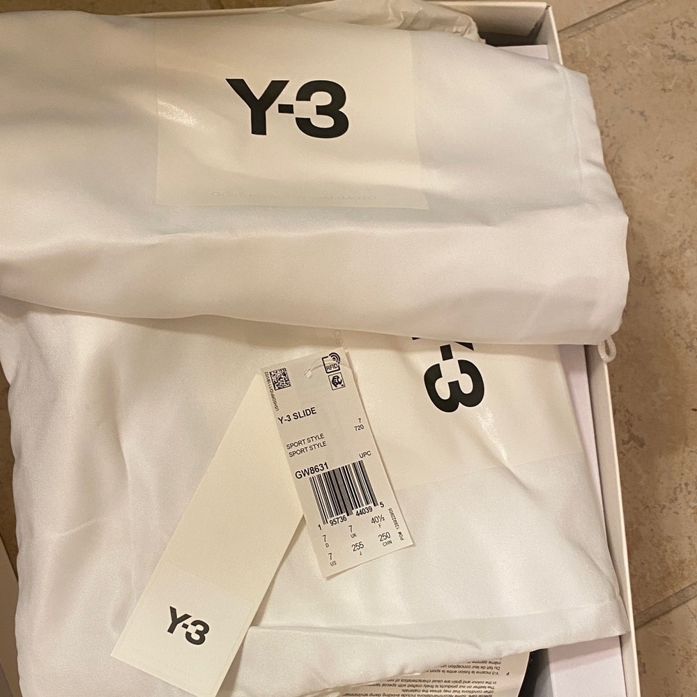 Y-3 Black Slide Sandals - Picture 7 of 8